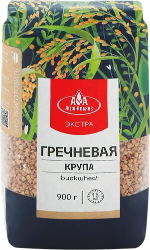 Агро-Альянс Крупа гречневая Экстра, 900 г, 3 уп - фотография № 2