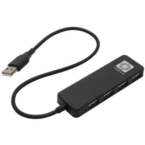 Разветвитель USB 5Bites HB24-209BK хаб - концентратор 4 порта USB2.0