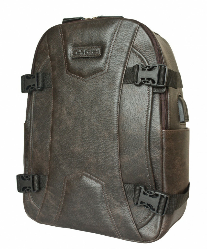 Мужской кожаный рюкзак Carlo Gattini Falcone brown 3074-04
