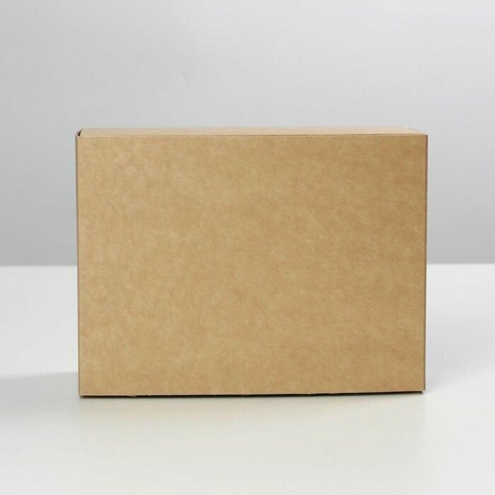Коробка складная крафтовая 20 х 15 х 8 см - фотография № 4