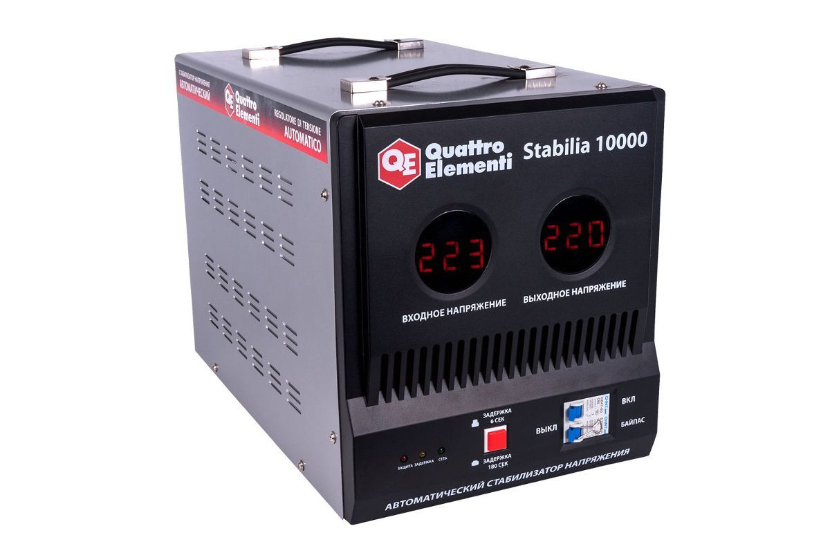 фото Стабилизатор напряжения напольный Stabilia 10000 (10000 ВА, 140-270 В) QUATTRO ELEMENTI