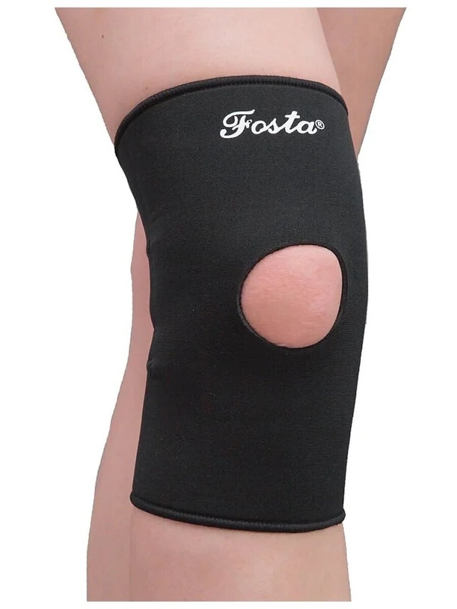 Fosta F 1258 / Фоста - фиксатор коленного сустава с задними усиливающими швами, неопреновый, XS, черный