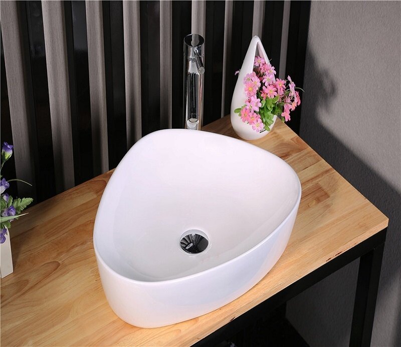 Раковина накладная CeramaLux N 9386 50,5x40,5 см, белая