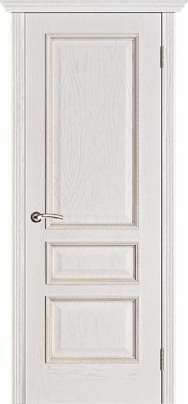 Белорусские двери, Вена ПГ, Белая патина 2000*900. Комплект (полотно, коробка, наличник)