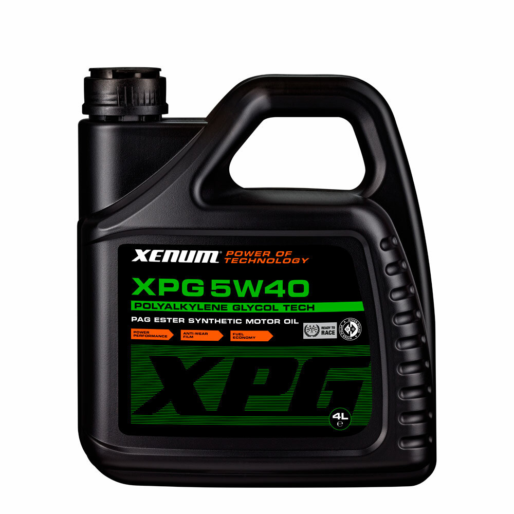 Масло моторное Xenum XPG 5W-40 полиалкиленгликолевое с добавлением эстеров (4л) XNM-XPG-5W40-4L