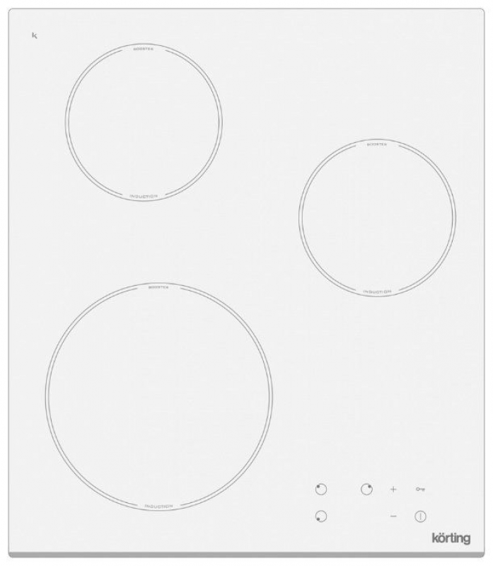 Варочная панель индукционная Korting HI 42031 BW (белый)