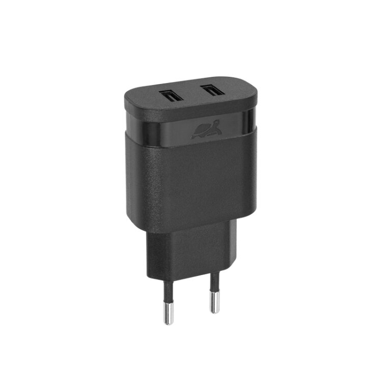 RIVAPOWER VA4123 B00 сетевое ЗУ черное 3,4A / 2USB, без кабеля, 12/96 VA4123-B00