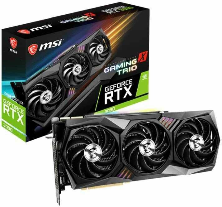 Видеокарта MSI GeForce RTX 3090 24Gb (RTX 3090 GAMING X TRIO 24G)