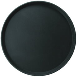 Поднос круглый прорезиненный d=40.6 см черный ProHotel bar 4080620