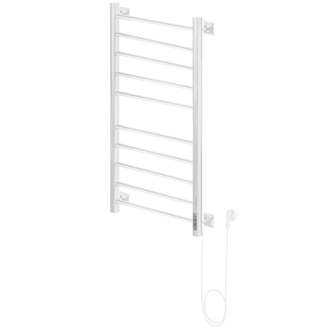 Полотенцесушитель Электрический Ника STEP-3 1000х500 RAL9016 белый матовый арт. STEP-3 100/50 бел мат прав