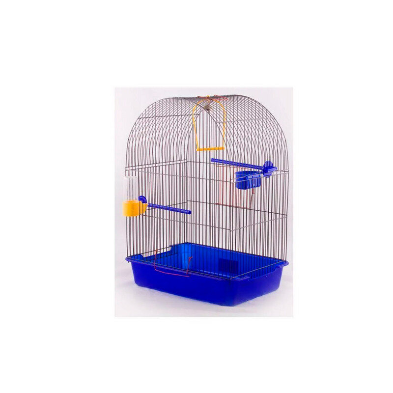 Клетка для птиц Вака "Фантазия-2", с жердочкой и поилкой, 385х275х515мм