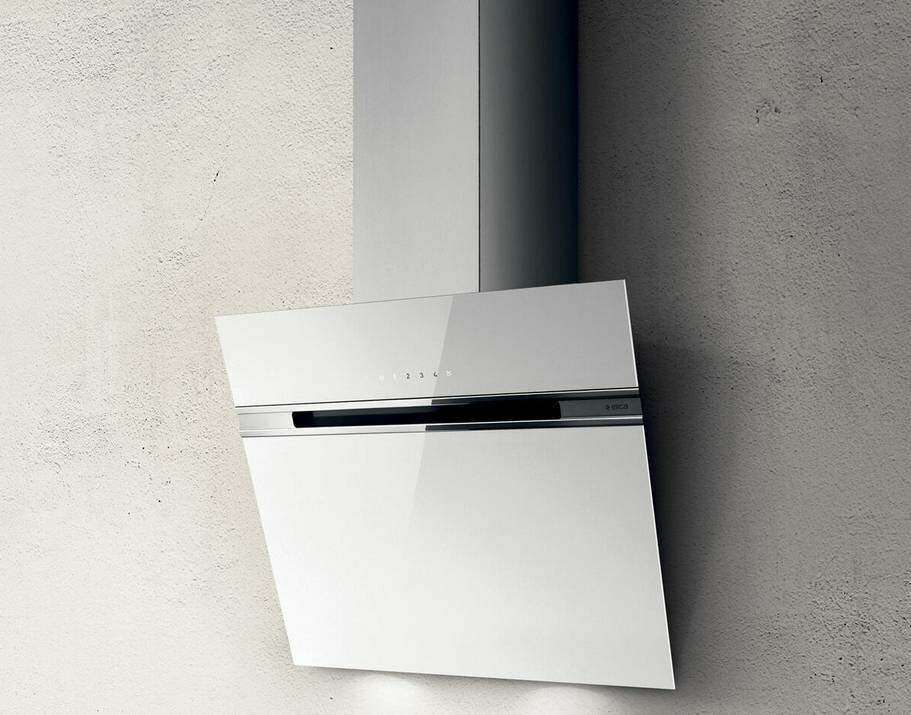 Кухонная вытяжка Elica STRIPE WH/A/60/LX (1200) NEW белое стекло + нерж.сталь (сенсорное)
