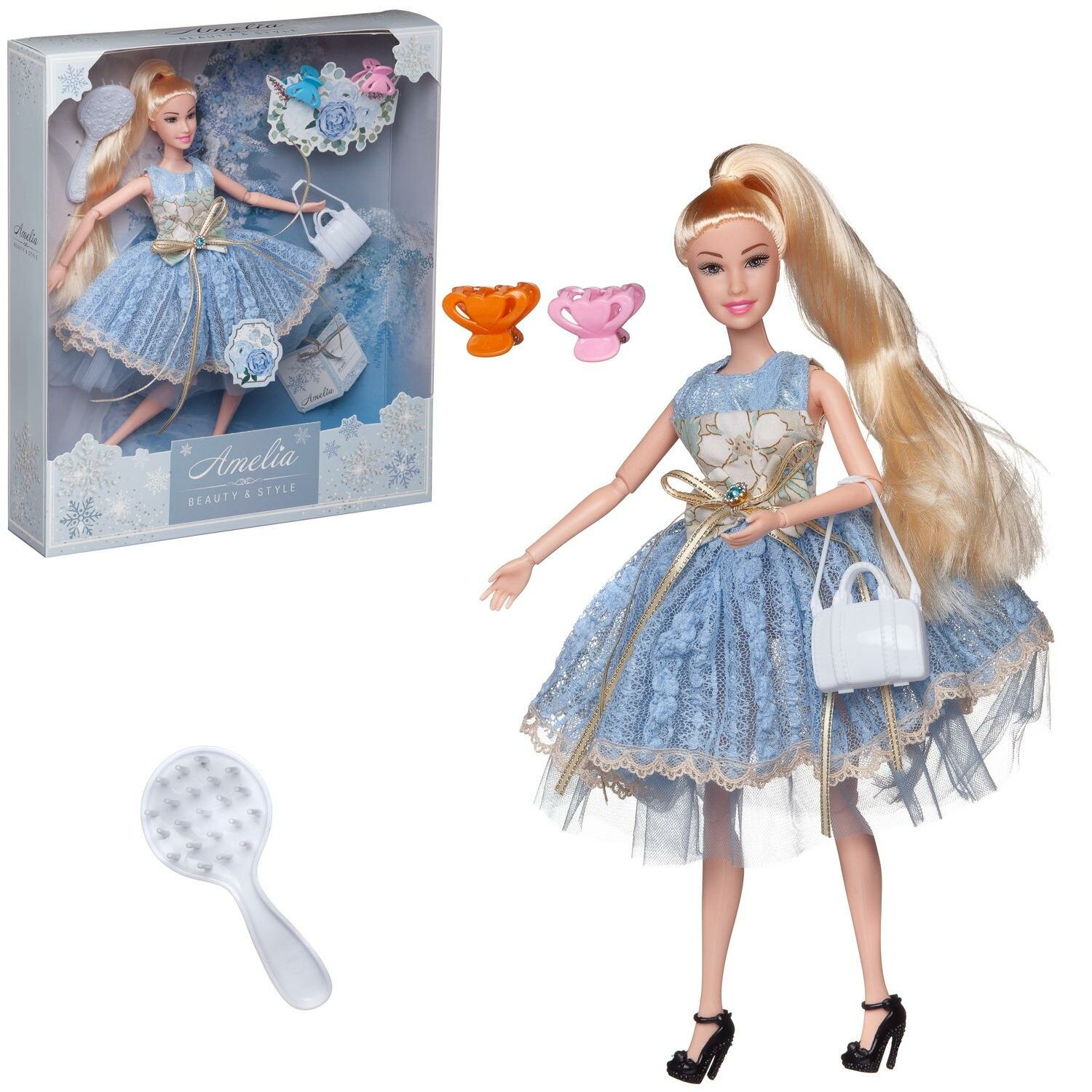 Кукла ABtoys &quotБал принцессы&quot с сумочкой, светлые волосы 30см PT-01612