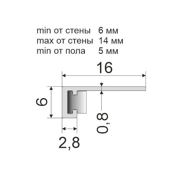 Микроплинтус с пружинами Серо-белый RAL 9002 - фотография № 5