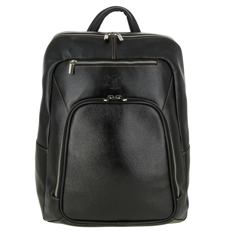 Мужской кожаный рюкзак Versado VD013 black
