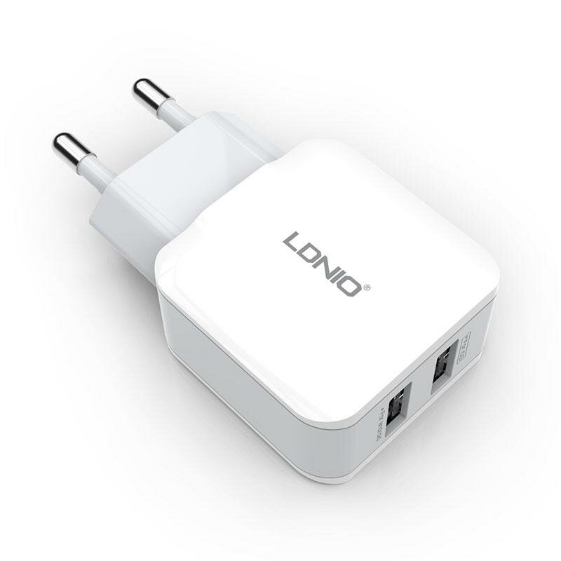 Зарядное устройство LDNIO USB charger A2202 max2.4A 2xUSB , 1шт.