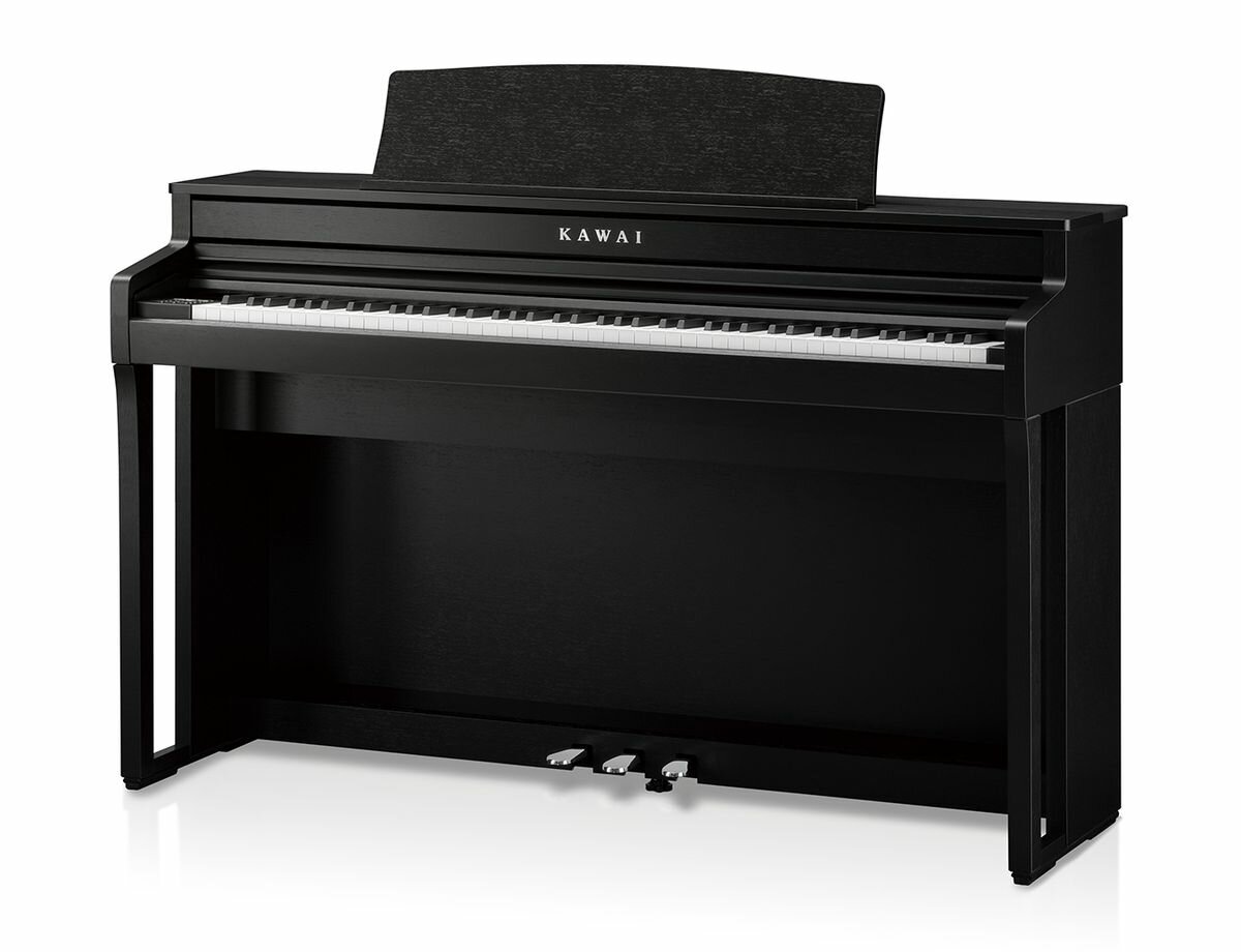 Kawai CA59B цифровое пианино, механика GFC, OLED дисплей, 44 тембра, 50 ВТ x 2, цвет черный матовый