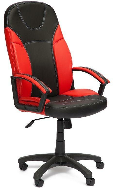 Кресло TetChair Twister кож/зам, черный+красный