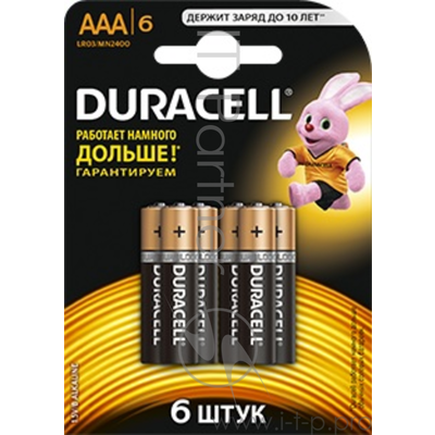  Duracell Basic Lr03-6bl AAA (6) Lr03-6bl .