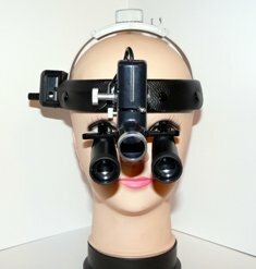 Бинокулярные операционные лупы с осветителем Magnifier QC Optic x80-340HL-5