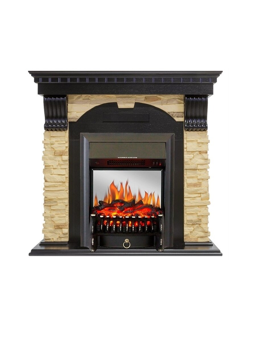 Электрокамин Royal Flame Dublin арочный сланец (венге) с очагом Fobos FX M Black (венге)