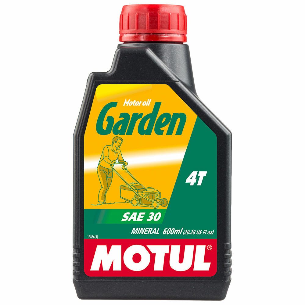 Масло моторное минеральное 4-тактное для газонокосилок Motul Garden 4T SAE 30 (0.6л) MOTUL-GARD-SAE30-0.6
