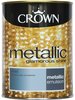 Crown Fashion For Walls Metallic Emulsion / Краун Металлик краска на водной основе с эффектом металлик Millionaire 1,25л - изображение