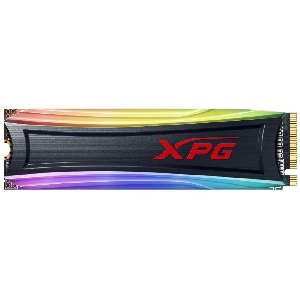 A-data M.2 2280 4TB ADATA XPG SPECTRIX S40G RGB Client SSD AS40G-4TT-C PCIe Gen3x4 with NVMe, 3500 1900, IOPS 290 240K, MTBF 2M, 3D TLC, 2560TBW, 0.35DWPD, Customizable RGB lighting, Heatsink, RTL 776019