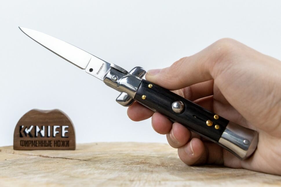 Нож "Sicilian Needle Dark Wood" 440А Olive Tree 01MB278 от Boker Magnum