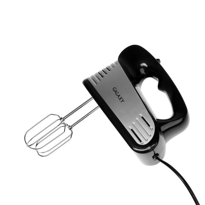 фото Миксер Galaxy LINE GL 2208, ручной, 250 Вт, 5 скоростей, режим "турбо", серебристо-чёрный