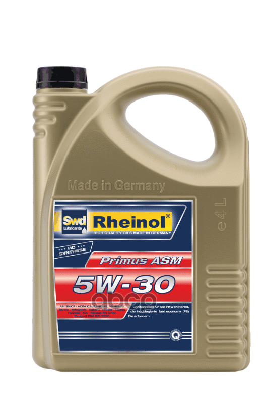 SWD Rheinol Масло Мотор. Primus Asm 5w-30 (4l)