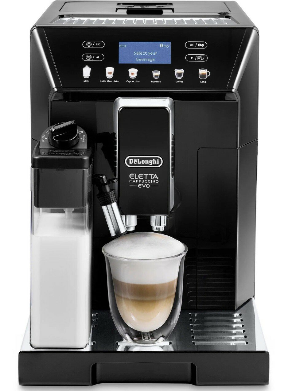 Кофемашина De'Longhi Eletta Cappucino Evo ECAM46.860, черный