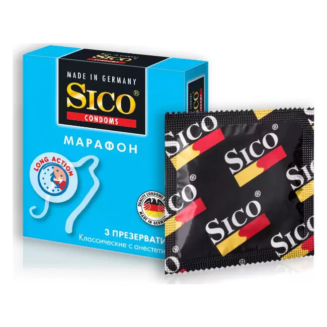 Sico Марафон презервативы классические 3 шт.
