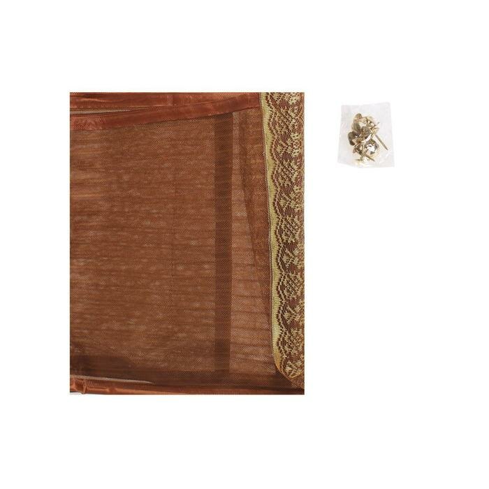 Сетка антимоскитная для дверей, 100 × 210 см, на магнитах, цвет коричневый - фотография № 6