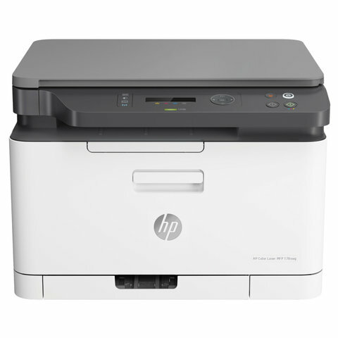 МФУ лазерное цветное HP Color Laser 178nw "3 в 1", А4, 18 стр./мин, 20000 стр./мес., Wi-Fi, сетевая карта, 4ZB96A