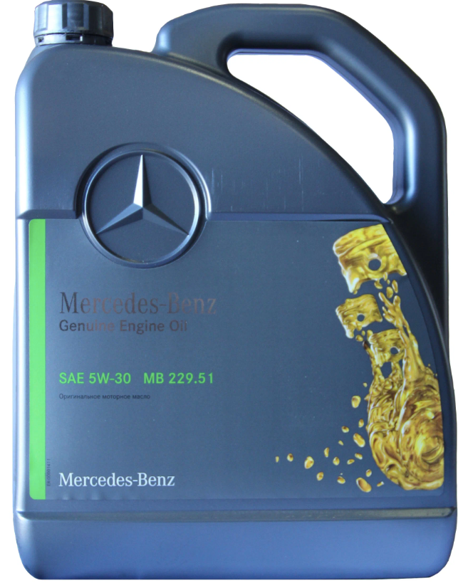 Полусинтетическое моторное масло Mercedes-Benz MB 229.51 5W-30, 5 л, 1 шт.