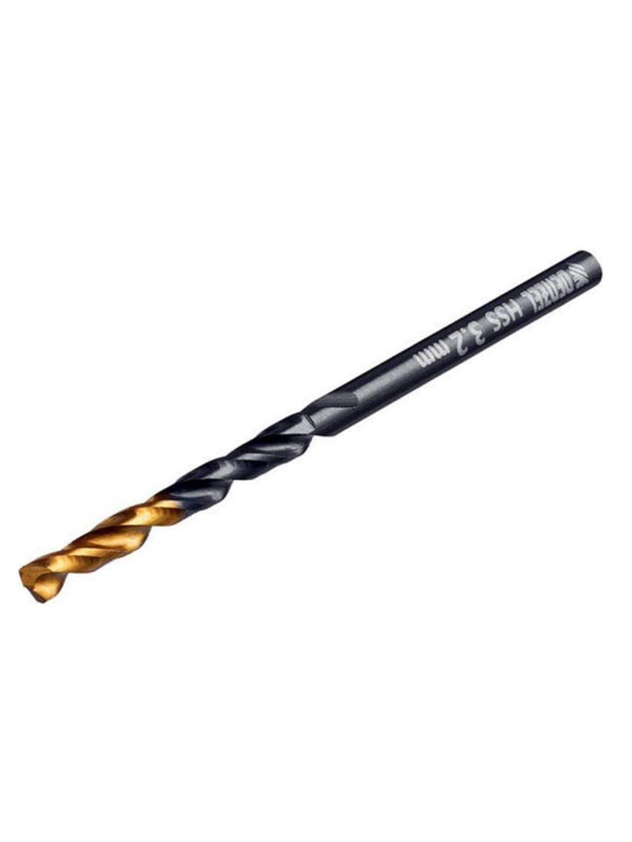 фото Сверло по металлу 3,2 мм. HSS-Tin Golden Tip 10 шт. Denzel
