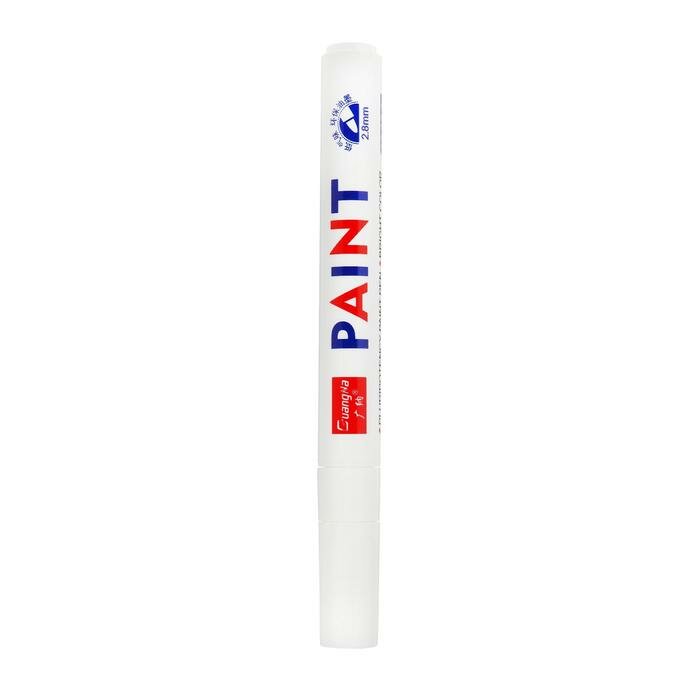 Маркер - карандаш краска для шин водонепроницаемая на масляной основе белый 2 штуки