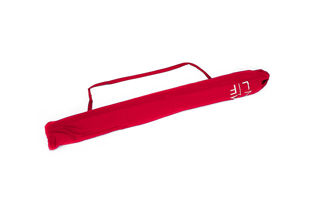 Зонт пляжный круглый складной с металлической ручкой, с клапаном, 200 см, красный - фотография № 4