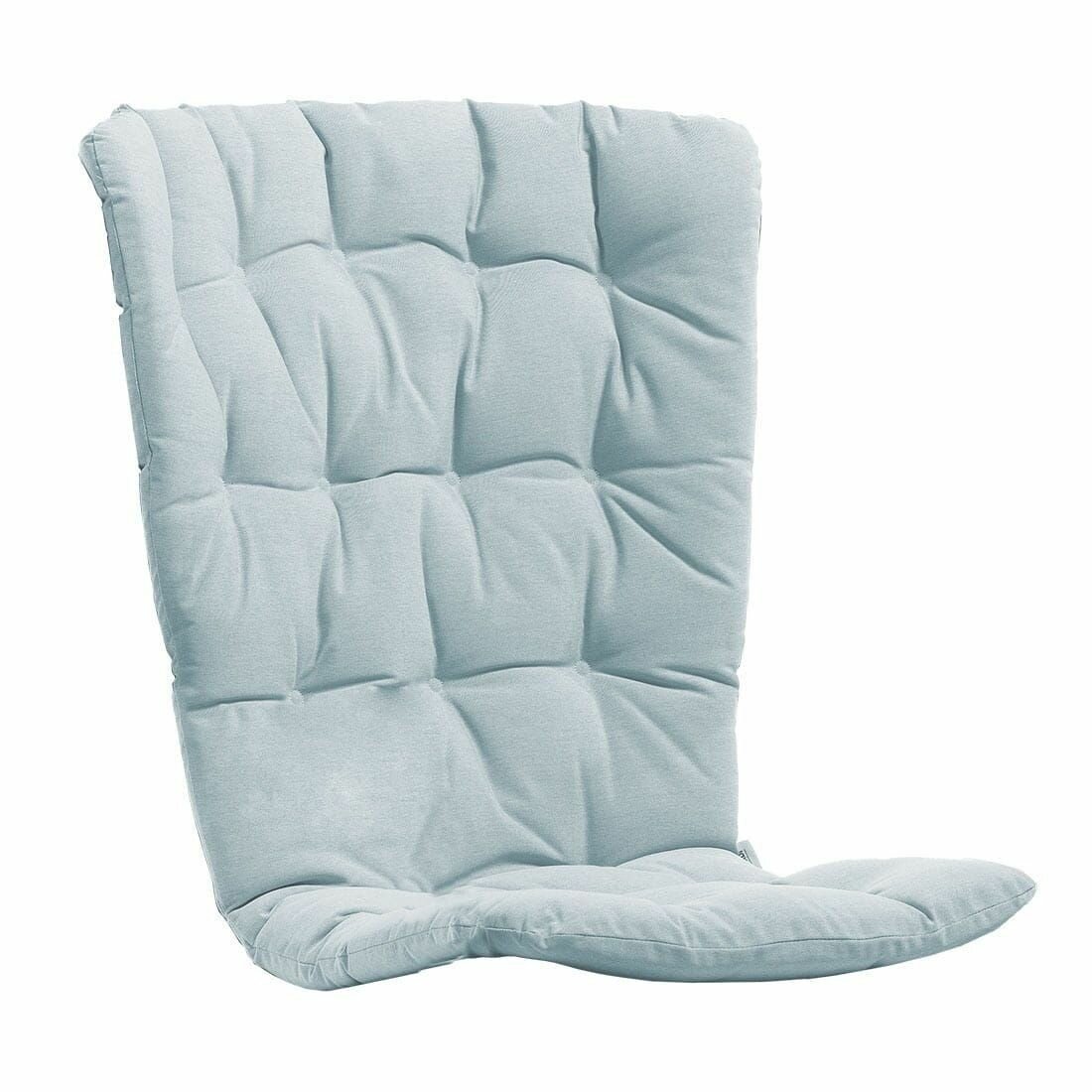 Лаунж-кресло пластиковое с подушкой ReeHouse Folio Табак, Голубой - фотография № 4