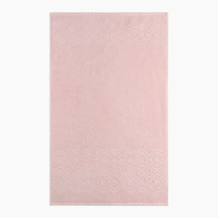 Полотенце махровое 50х80+/-2см, Ritmica, светло-розовый, 420г/м, хлопок 100% - фотография № 3