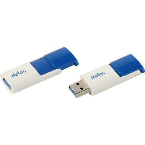 Netac USB Drive 128GB U182 Blue USB3.0,retractable NT03U182N-128G-30BL