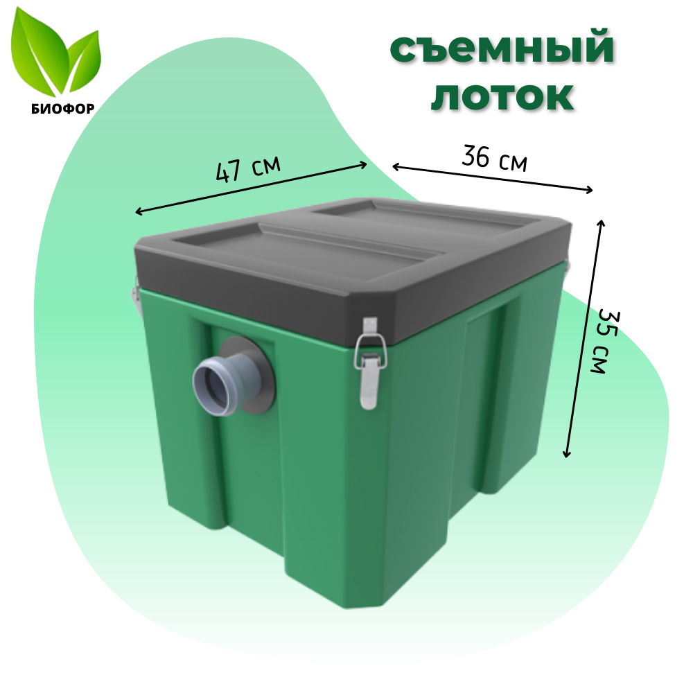 Жироуловитель Биофор Профи 0,5-25 под мойку.Съёмная камера.