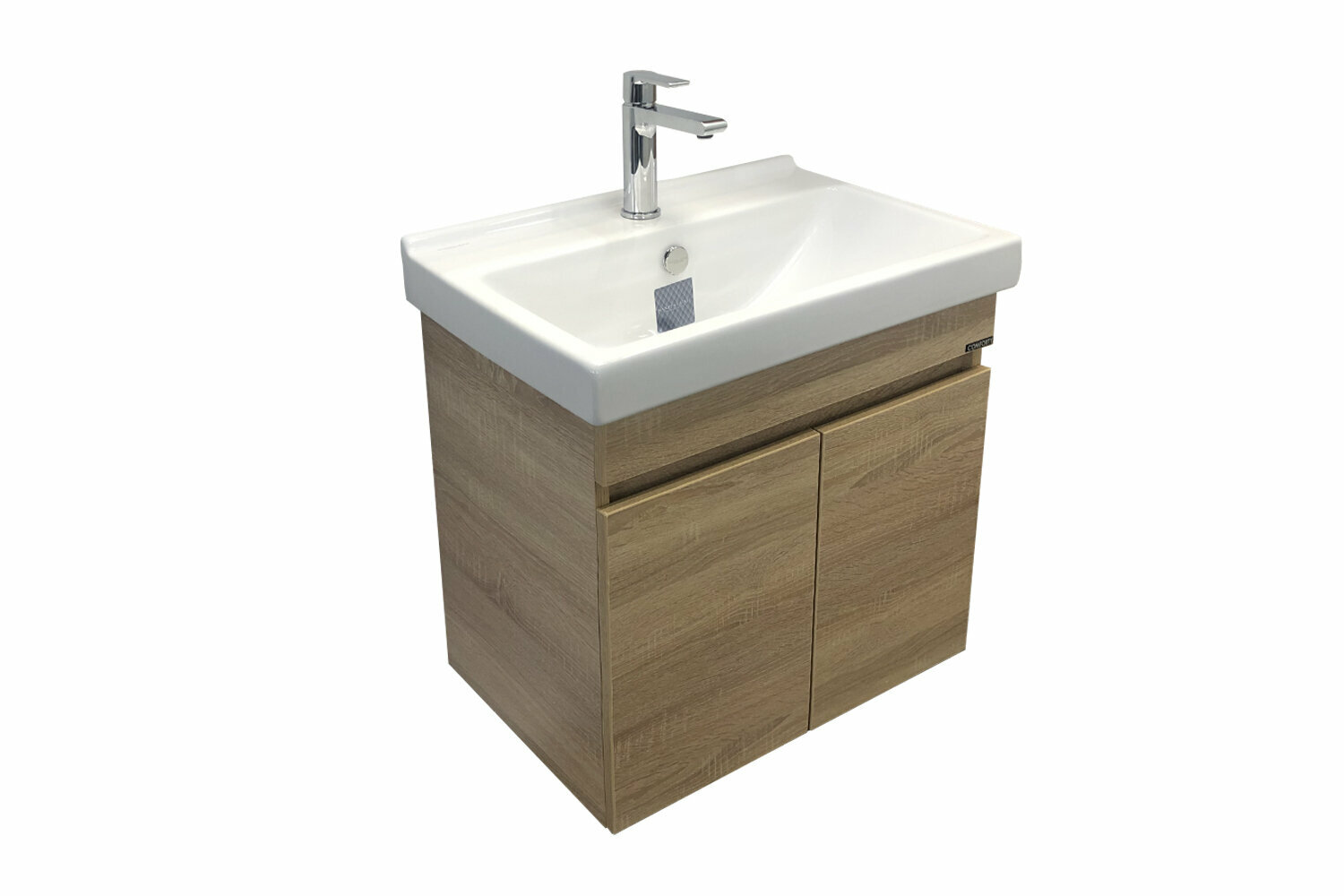 Comforty Тумба Тромсе-60 дуб сонома с раковиной Fest 60 F01