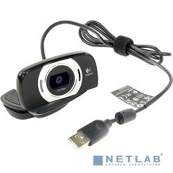 Logitech Цифровая камера 960-001056 Logitech HD Webcam C615, (Full HD 1080p/30fps, автофокус, угол обзора 78°, кабель 0.9м, поворотная конструкция на 360°)
