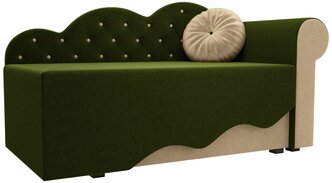 Детский диван Тедди-1 Зеленый\Бежевый