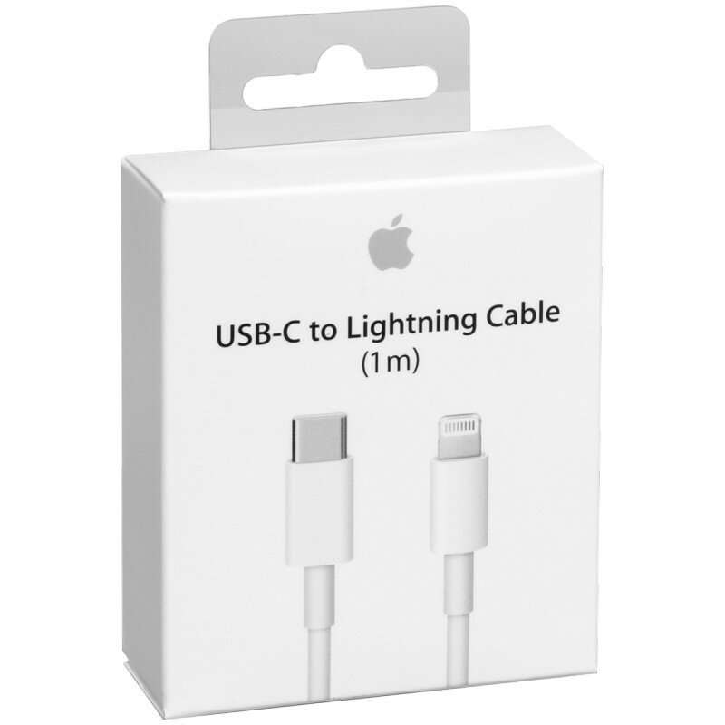 Кабель Apple USB Type-C - Lightning, белый, 1 м