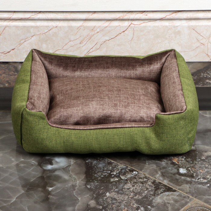 Пижон Лежанка-диван с двусторонней подушкой, 45 х 35 х 11 см, микс цветов