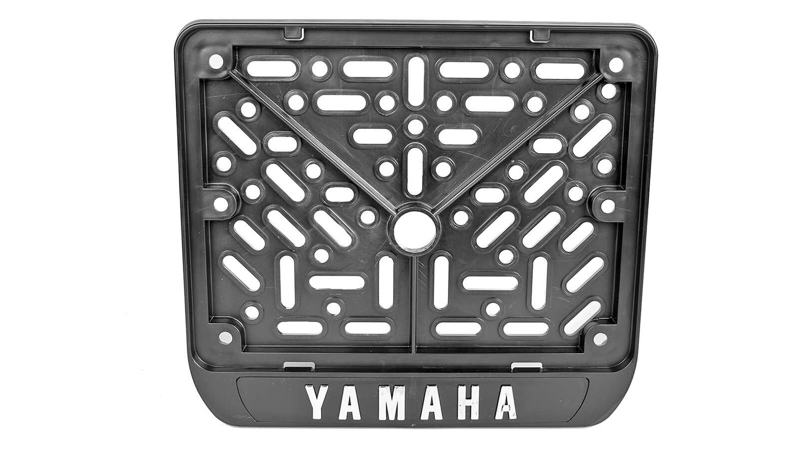 Рамка знака номерного мотоциклетная Yamaha нового образца 1 шт черная