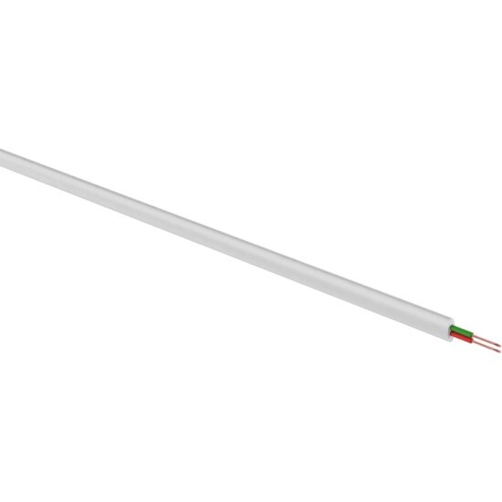 Телефонный кабель REXANT штлп 2 жилы (Cu) белый (бухта 100 м)